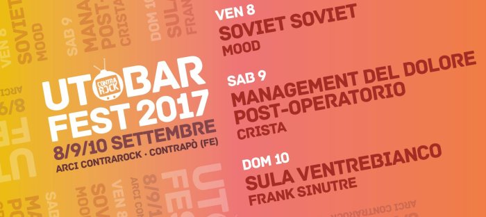 UtobarFEST 2017 | Contrarock 8/9/10 settembre