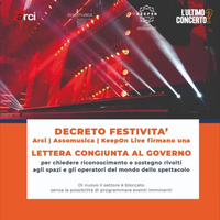 Lettera di Arci Nazionale, Assomusica e KeepOn Live indirizzata al Governo