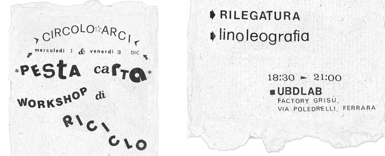 pestacarta workshop per produrre carta riciclata